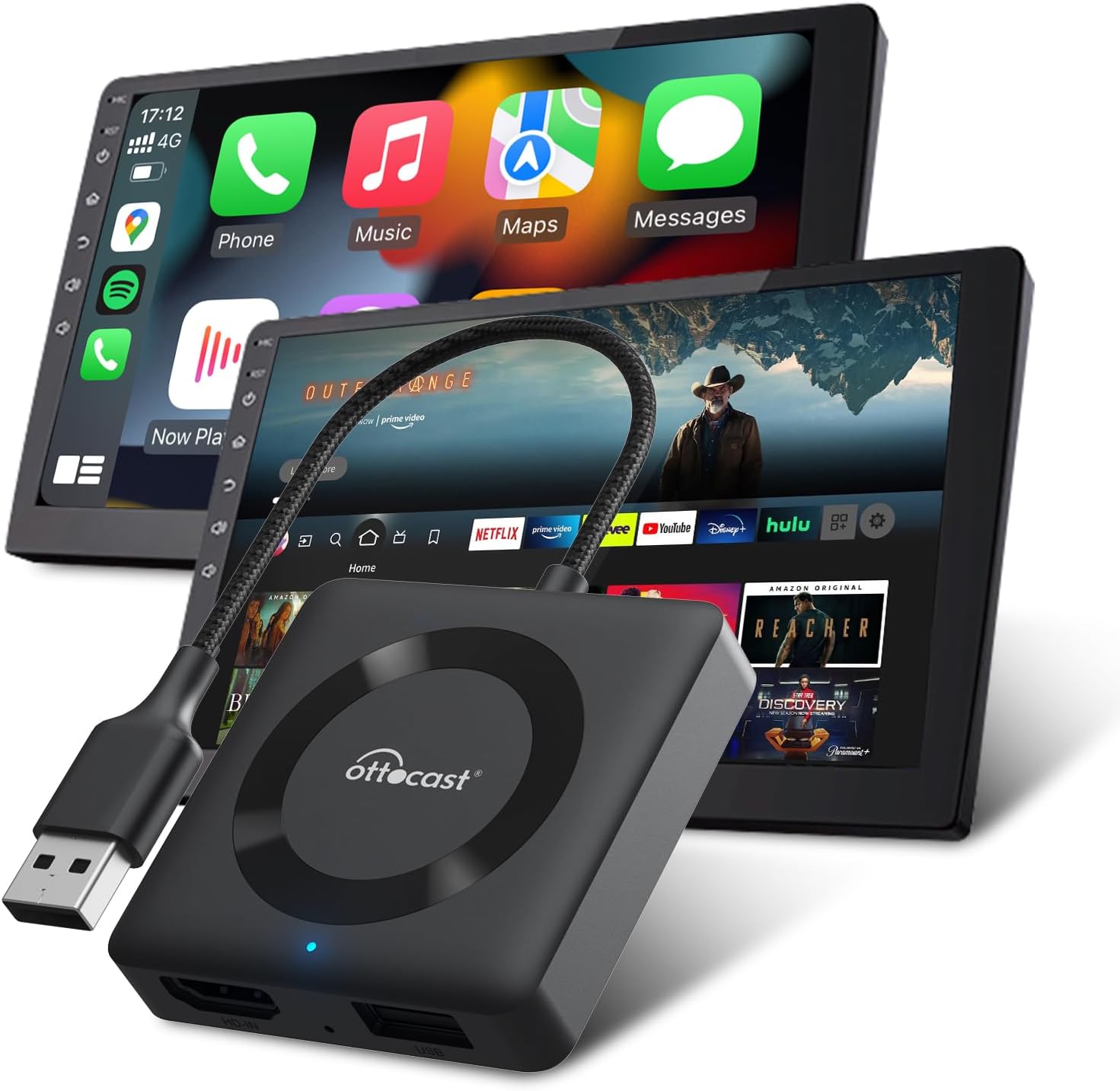 Car TV Mate Pro - adaptador multimídia HDMl e CarPlay sem fio