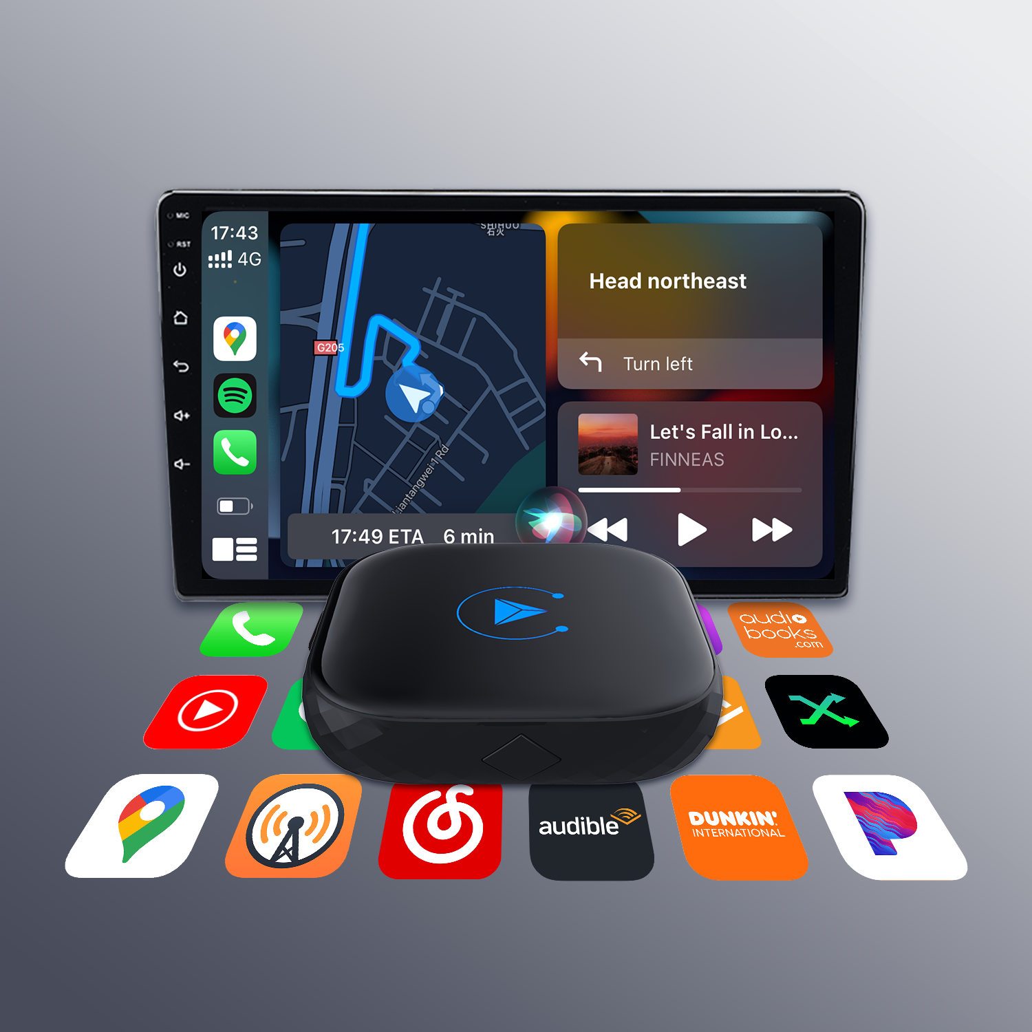 🔥6-Hour Flash Sale—Don't Miss Out! OTTOMOTION Wireless CarPlay / Android Auto Wireless 2 in 1 Adapter