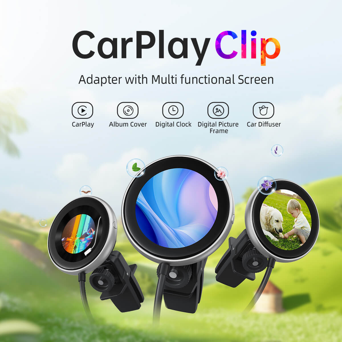 Adaptateur sans fil CarPlayClip