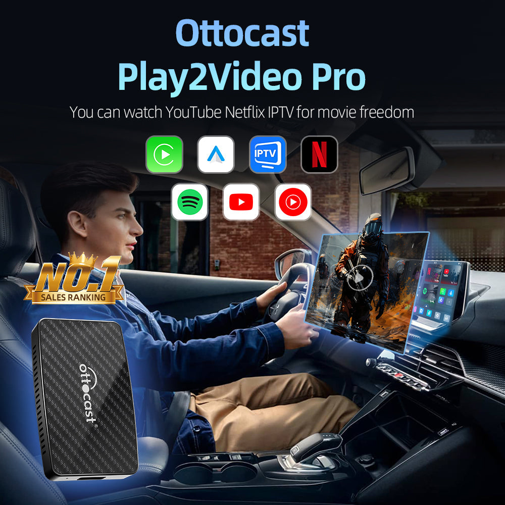 Adaptador multifuncional Play2Video Pro Wireless CarPlay/ Android Auto