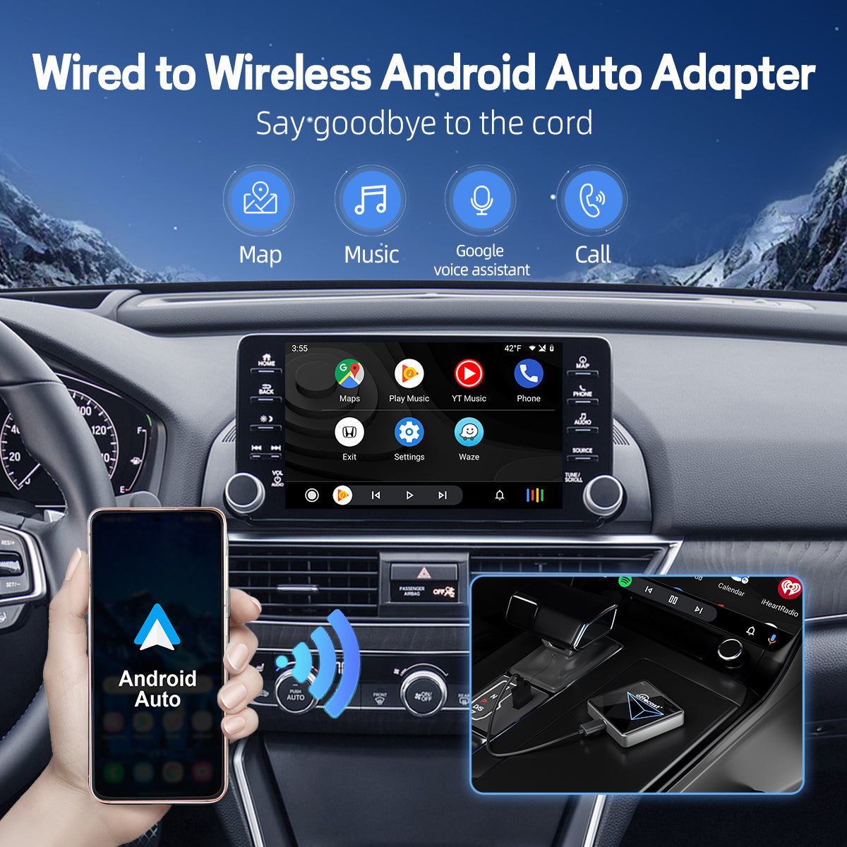 A2Air Pro Drahtloser Android Auto Adapter