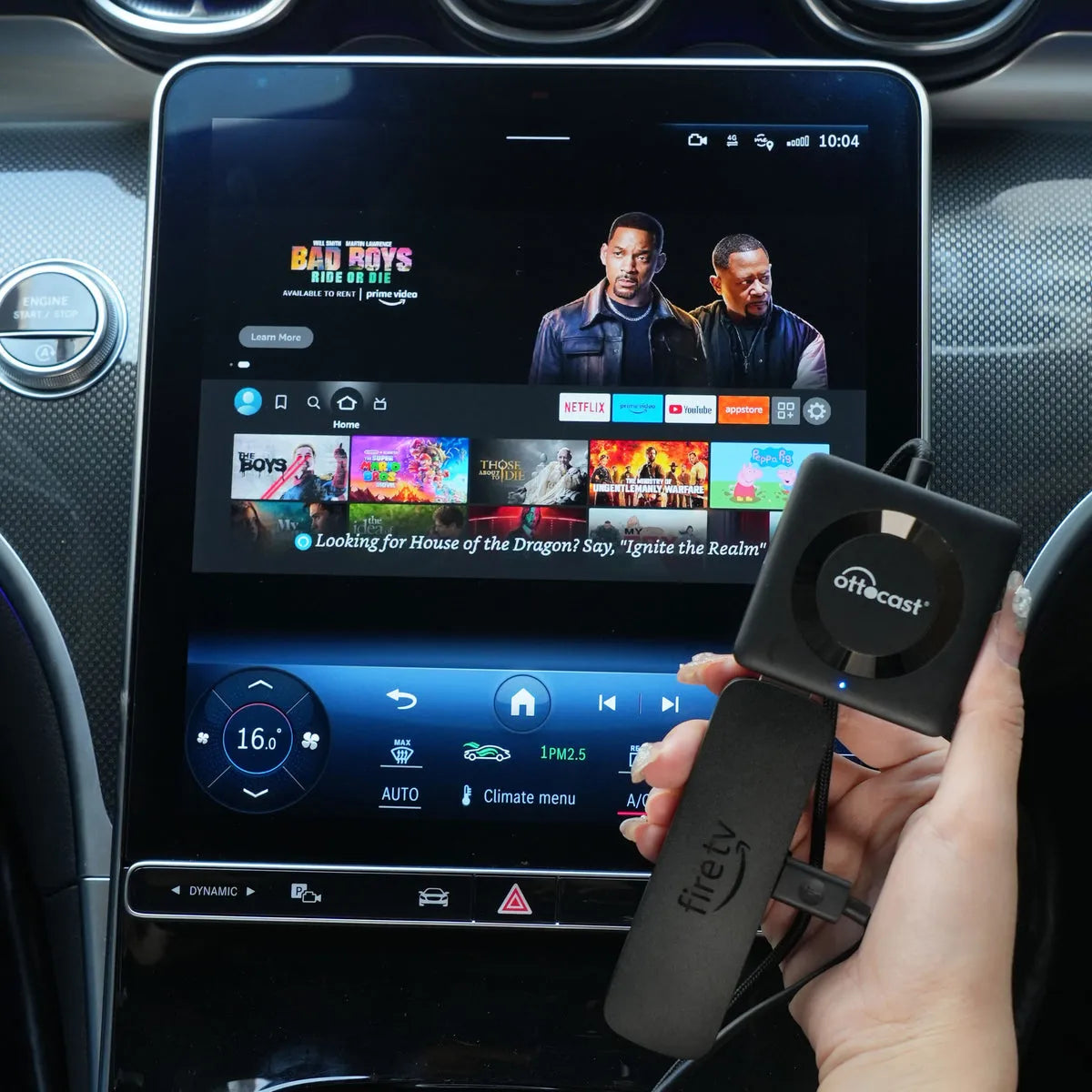 Car TV Mate Pro - HDMI multimídia e adaptador CarPlay sem fio