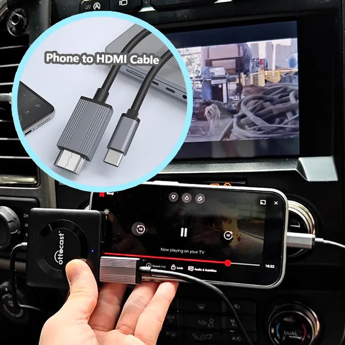 Car TV Mate Pro - HDMI multimídia e adaptador CarPlay sem fio