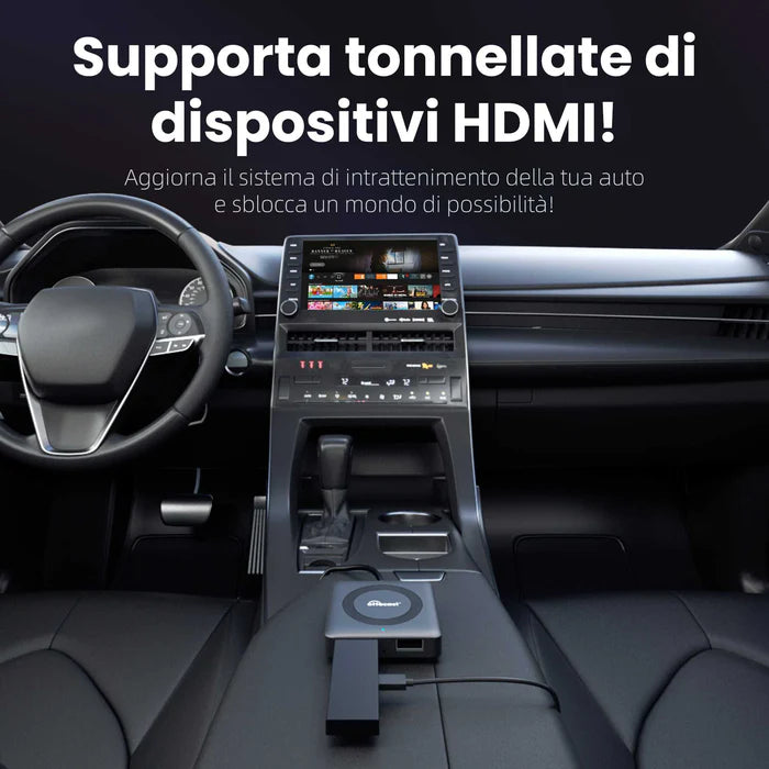 🎉Nuovo lancio del prodotto con sconto del 50%! 🔥 Car TV Mate Pro - Adattatore Multimediale HDMI e Wireless CarPlay e Android Auto