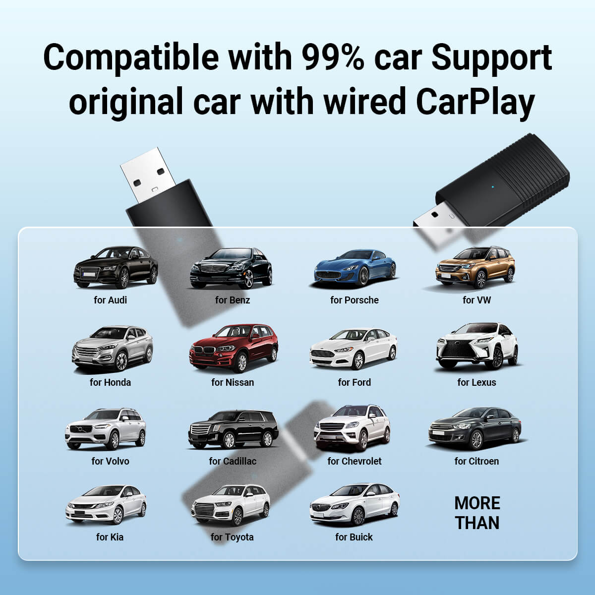 🎉Today Special Offer🎉 Mini Wireless CarPlay/Android Auto Adapter